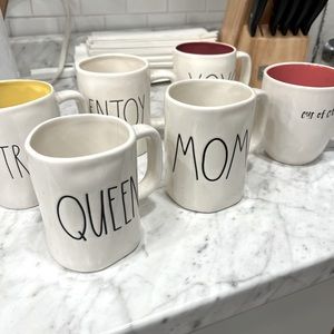Set of 6 Rae Dunn Mugs